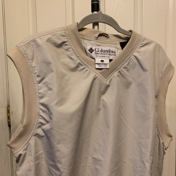 Columbia Golf Vest Bundle 2 Vests Blue & Beige Men’s Size Large - Picture 7 of 8